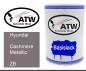 Preview: Hyundai, Cashmere Metallic, ZB: 500ml Lackdose, von ATW Autoteile West.